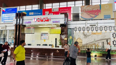 عراقيون في إيران: القطار يسهل قطع المسافات الشاسعة والوعرة خلال السياحة (صور)