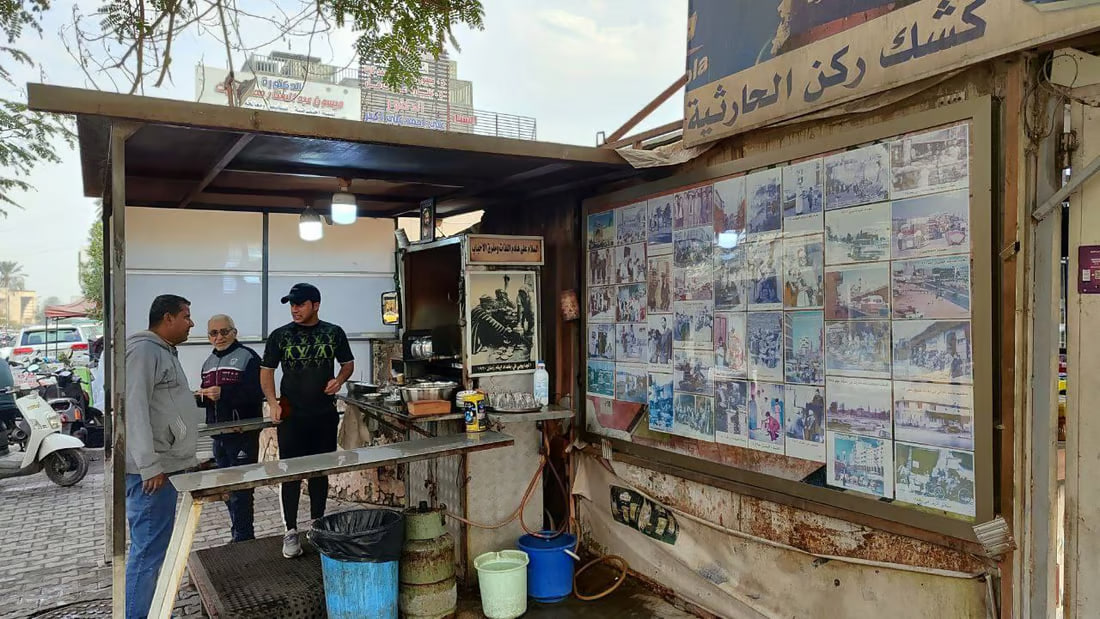 Baghdad tea stand’s special blend draws customers from across the city