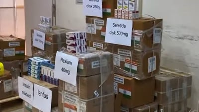 هیندستان تۆن و نیوێک دەرمان و پێداویستی برد بۆ هەڵەبجە