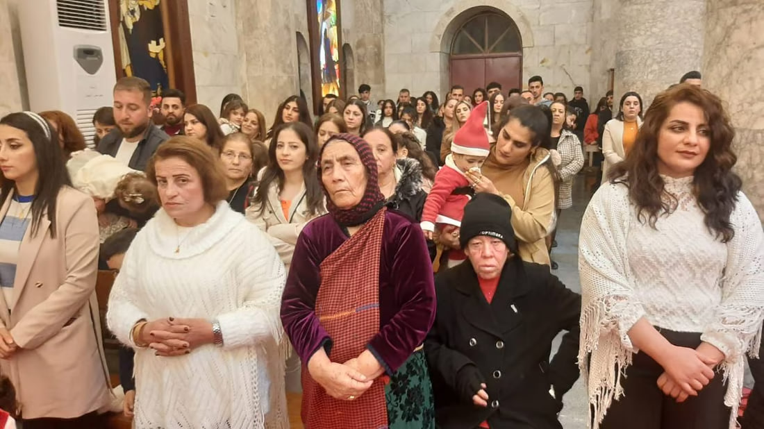 Photos: New Year’s eve mass in Hamdaniya