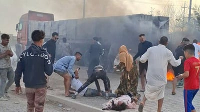 فاجعة في موكب زفاف وسط كركوك.. مصرع الأب حرقاً وإصابة زوجته وبناته بحادث سير