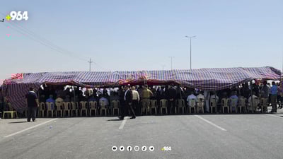 جووتیارانی كورد و توركمان له‌ كه‌ركوك رێگه‌ی فڕۆكه‌خانه‌یان داخست