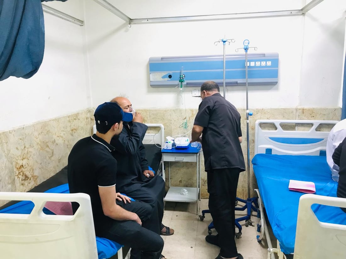 شاهد: لحظة دخول العاصفة الترابية إلى مركز مدينة النجف