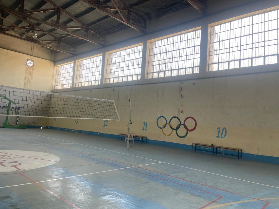 تاکە هۆڵی وەرزشییەکەی ئامێدی نۆژەن دەکرێتەوە