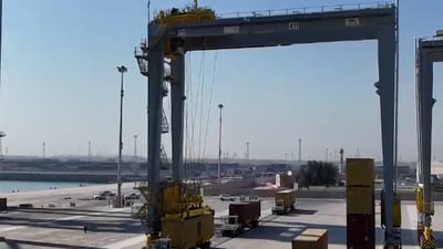 لقطات مبهرة.. رافعات عملاقة من الجيل الخامس لأول مرة في ميناء أم قصر