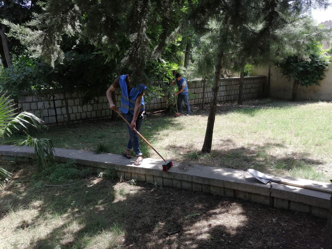 ساتی پاككردنەوەی بلوارەكانی عەربەت