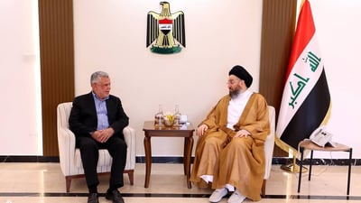 Al-Hakim, Al-Amiri urge Sunni bloc to finalize candidate for parliamentary speaker