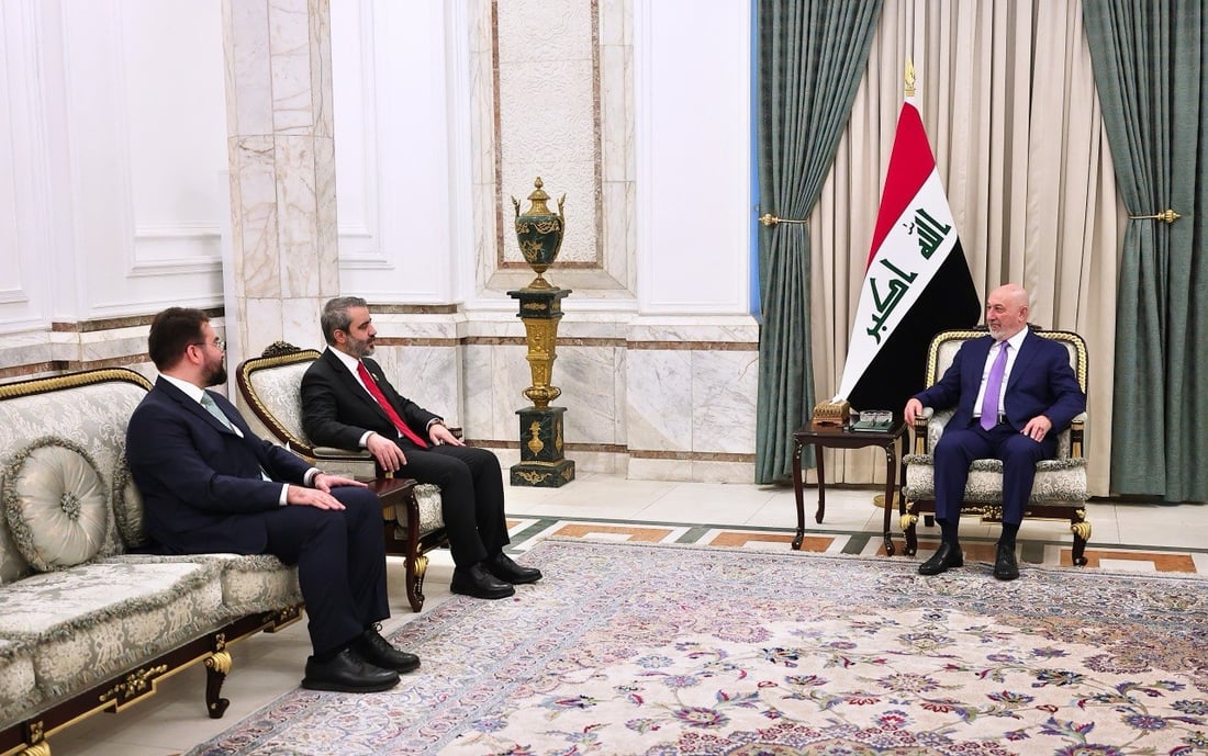 نزار ئاميدي يستقبل الشيباني في بغداد.. دعوة من الشرع لزيارة سوريا