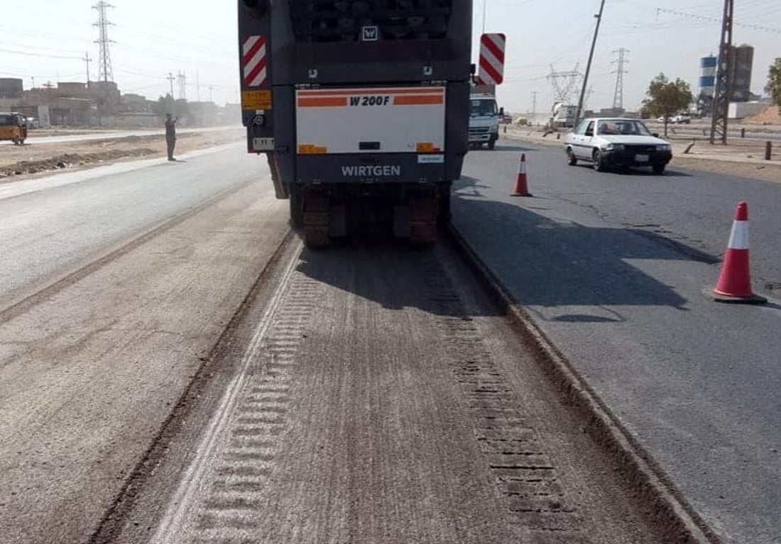 صور من مدخل بغداد – ديالى.. الأعمال تسير بسرعة ونسبة إنجاز المشروع 88%