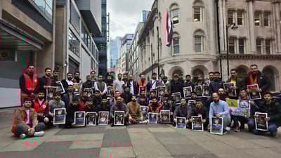 رەوەندی کوردی لە پێنج شاری بەریتانیا گردبوونەوە؛ هێرش رابگرن