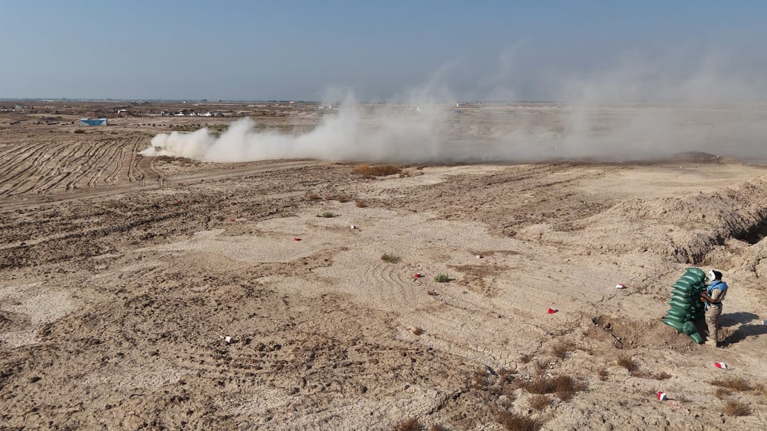 صور من الجو: كاسحات النرويج تزيل ألغام البصرة.. نحو تطهير 1200 كم2