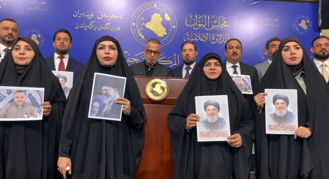 “صادقون” تحمل صور علي خامنئي وحسن نصر الله وتؤكد مشاركتها في انتخاب الرئيس