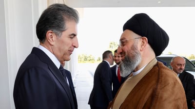 الحكيم يصل إلى أربيل ويبدأ لقاءاته باجتماع مع نيجيرفان بارزاني