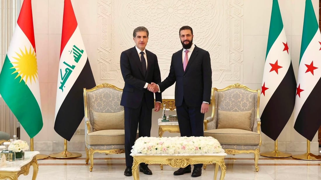 نێچیرڤان بارزانى بۆ ئەحمەد شەرع: پشتیوانی سووریایەکین مافی سەرجەم پێکهاتەکانی بپارێزێت
