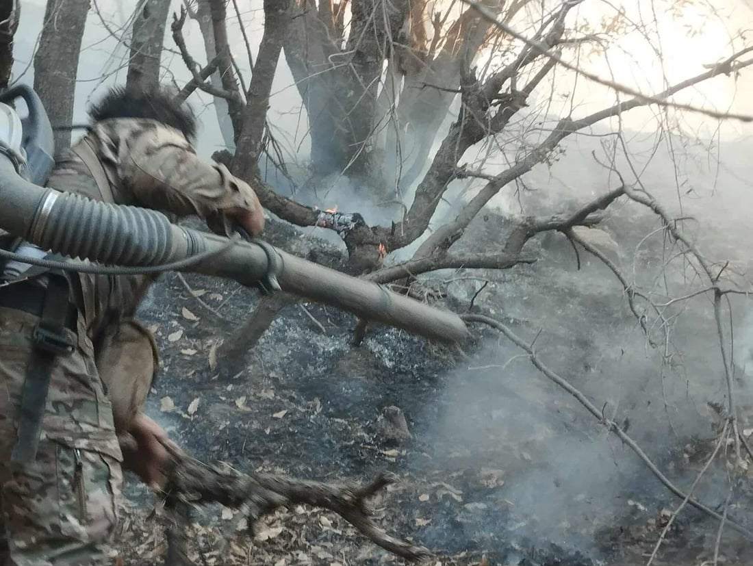 ئاگر لە گوندی کەژانی پێنجوێن کەوتۆتەوە