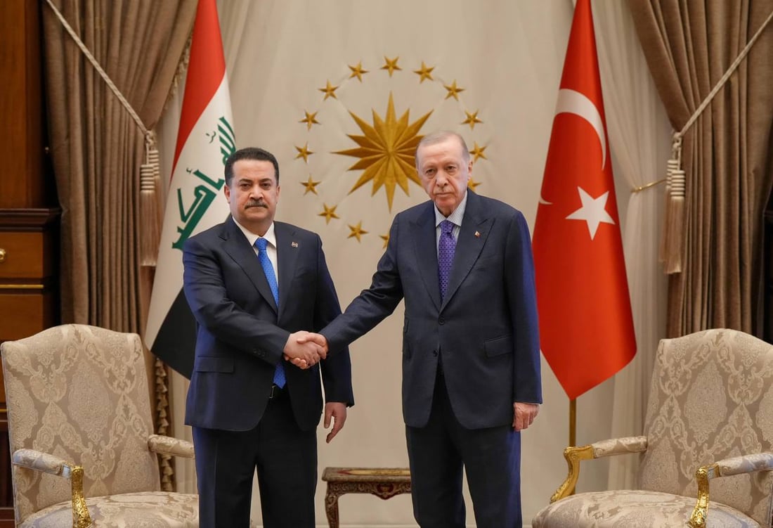 Al-Sudani, Erdogan discuss security, trade and Gaza crisis in Ankara meeting