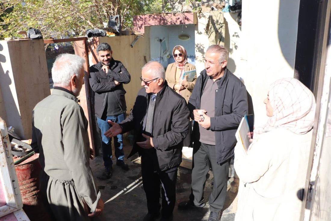 به‌دواداچوون بۆ ئاوى خواردنه‌وه‌ى ئه‌و گه‌ڕه‌كانه‌ى چه‌مچه‌ماڵ ده‌كرێت كه‌ به‌ر لافاو كه‌وتبوون