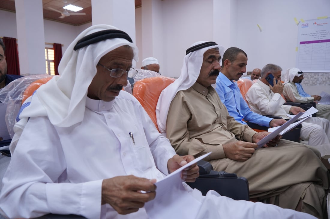 صور: وجهاء العياضية يوقعون ميثاقاً برعاية ألمانية لمنع التجاوز على المياه
