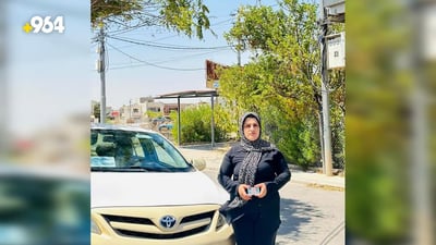 Erbil welcomes its first official female taxi driver