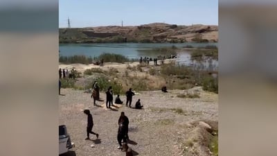 “جريان نهر ديالى جرف شاباً” والغواصون يبحثون عن جثته