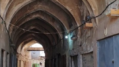 Century-old bazaar in Tuz Khurmatu nearly deserted as shopkeepers grapple with potential collapse