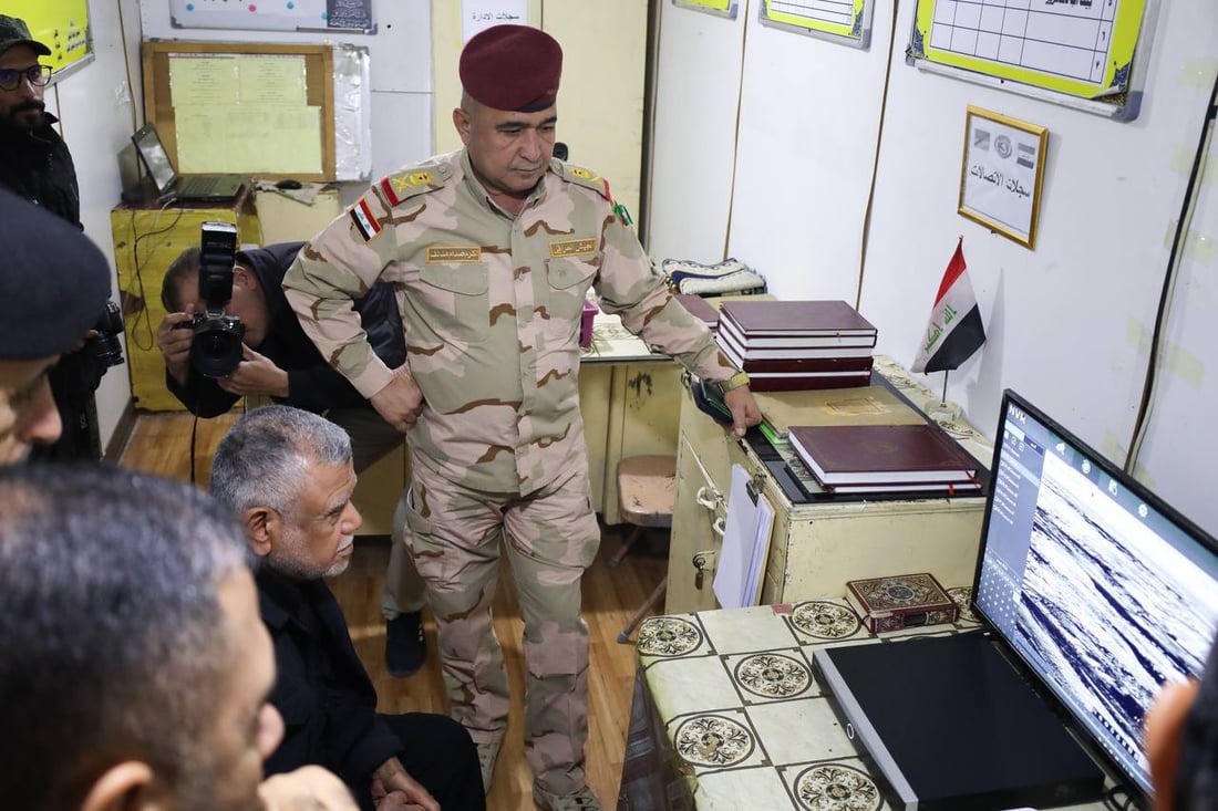 صور: هادي العامري يرافق الجيش والحشد لتفقد حدود ديالى الإدارية
