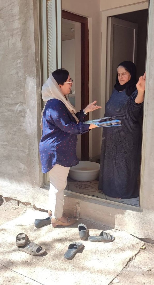 ماڵ به‌ ماڵى گوندکانی سلێمانى دەگەڕێن و رێنمایی خۆپاراستنیان پێشكه‌ش كردوون