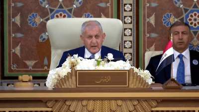 ‘Casting shadows’: Iraqi president warns of regional instability, urges diplomacy
