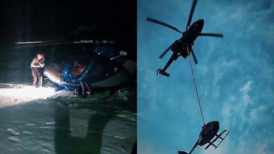 هەلیکۆپتەرێکی دژەتیرۆر هەلیکۆپتەرێکی هاتۆچۆی هەولێر دەگوازێتەوە