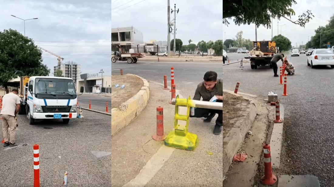 یوتێرنەکەی بەردەم هاتوچۆی گەرمیان داخرا