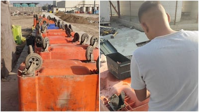 حارق النفايات الطبية يصلح عربات القمامة (بالتحوير) في مستشفى الصادق بالحلة