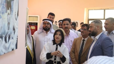 18-year-old artist opens first exhibition in Anbar