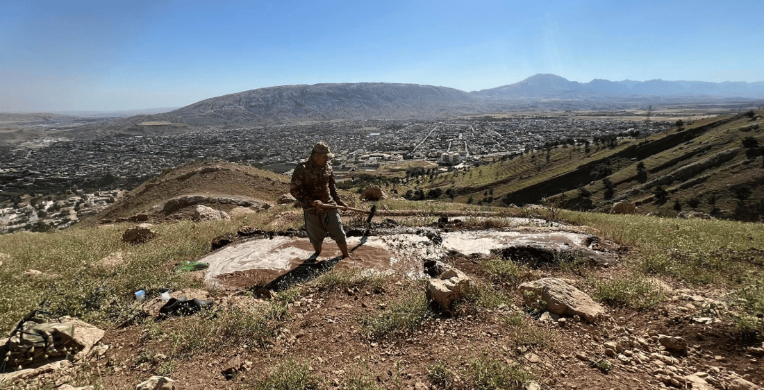 گۆم و سەرچاوە ئاوییەکانی چیای بەرانان پاککراییەوە