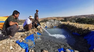 لەبانی مەقان چەند شوێنێك بۆ ئاودانی باڵندە و ئاژەڵی كێوی دروستكران