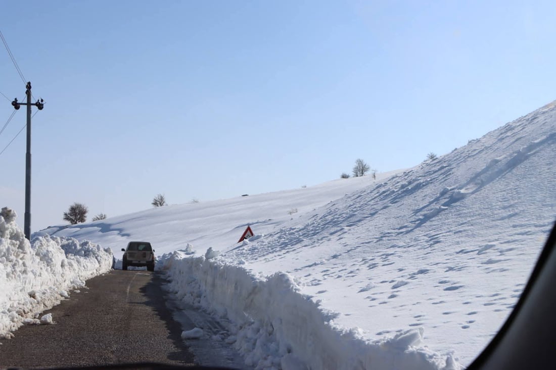 لە شارباژێر بەفر و باوبۆران 60 عەمودی خست