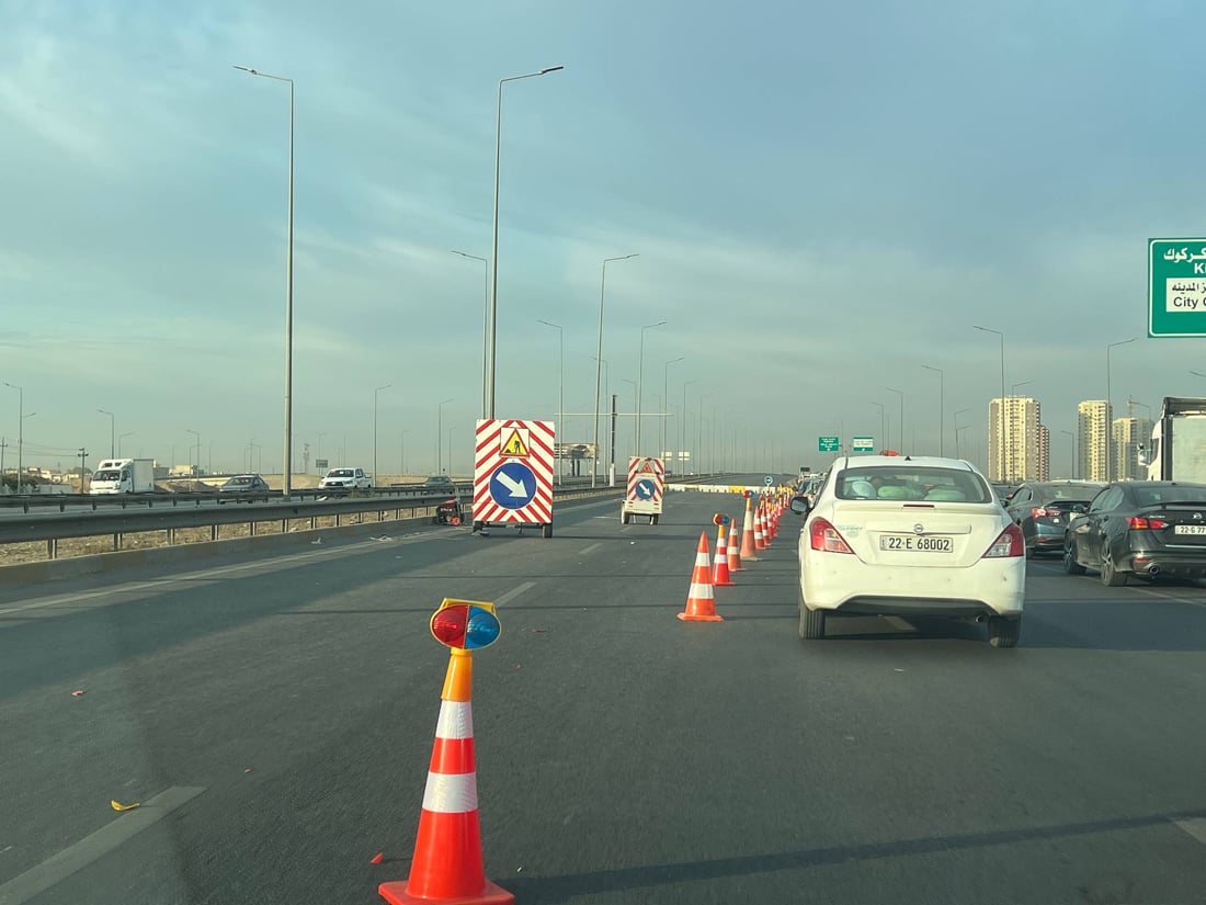 بەشێكی شەقامی 120 مەتری كاری لێدەكرێ و داخراوە