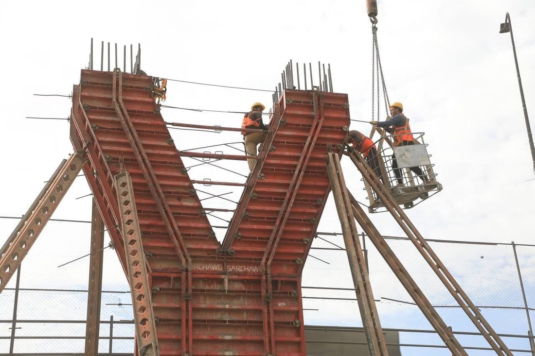 صور من مجسر تقاطع “قرطبة”.. الإعمار تنجز جميع ركائز المشروع في بغداد