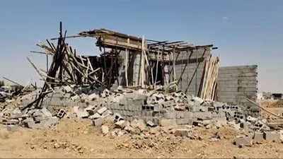 چەند خانوویەکی زیادەڕۆ لە کەرکوک رووخێندران
