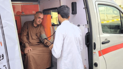 تیمەکانی تەندروستی خورماتوو بەناو گەڕەکەکاندا دەگەڕێن