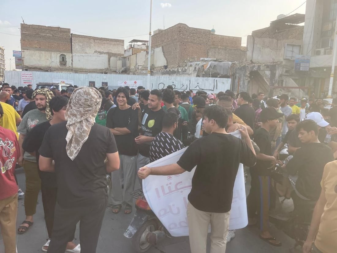 تظاهرة بمطلب غير مألوف في الناصرية (صور)