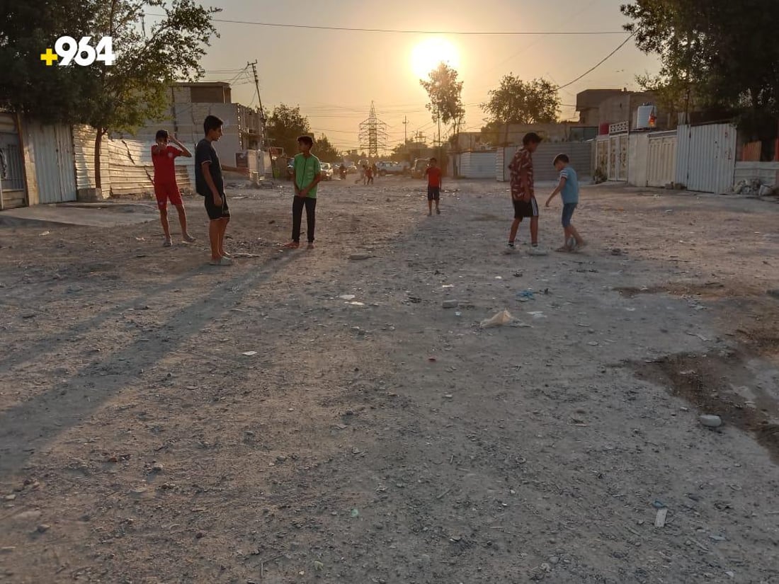 صور من “حي الفقراء” في بغداد: “المشاتل” خارج خطة التبليط والخدمات