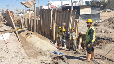 الشركة المنفذة: “إتاوات” وابتزاز يعرقلان إكمال مد أنابيب مشروع ماء البصرة الكبير
