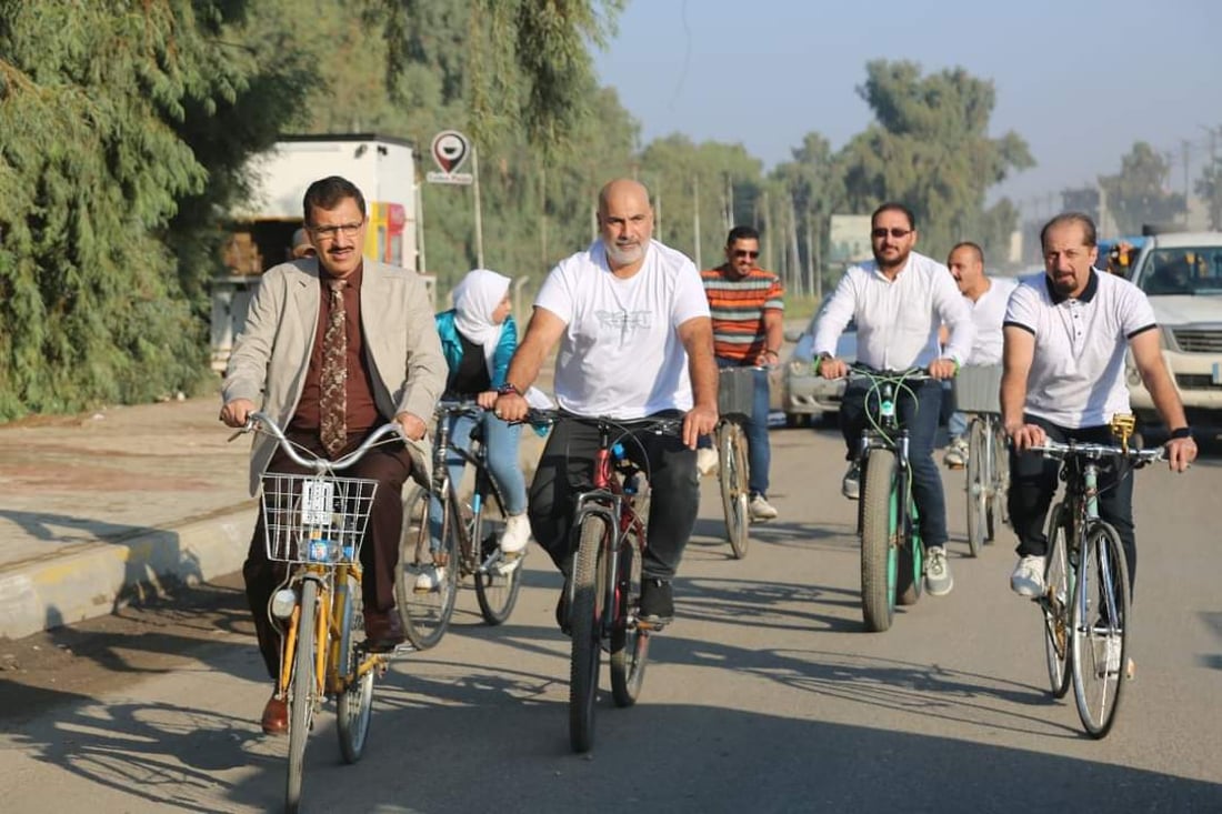 صور: الدراجات الهوائية تنقذ موظفي ديالى من الازدحام.. رياضة وضغط للنفقات