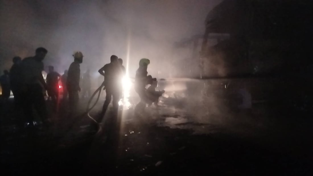 لە کەلار سێ بارهەڵگر ئاگریان گرت و سووتان