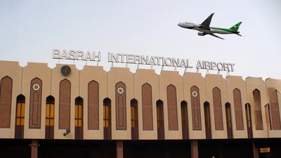 بەکاتى؛ گەشتە ئاسمانییەکانى فڕۆکەخانەى بەسرە راگیران