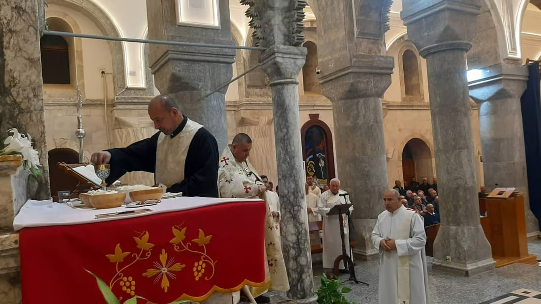 Photos: New Year’s eve mass in Hamdaniya