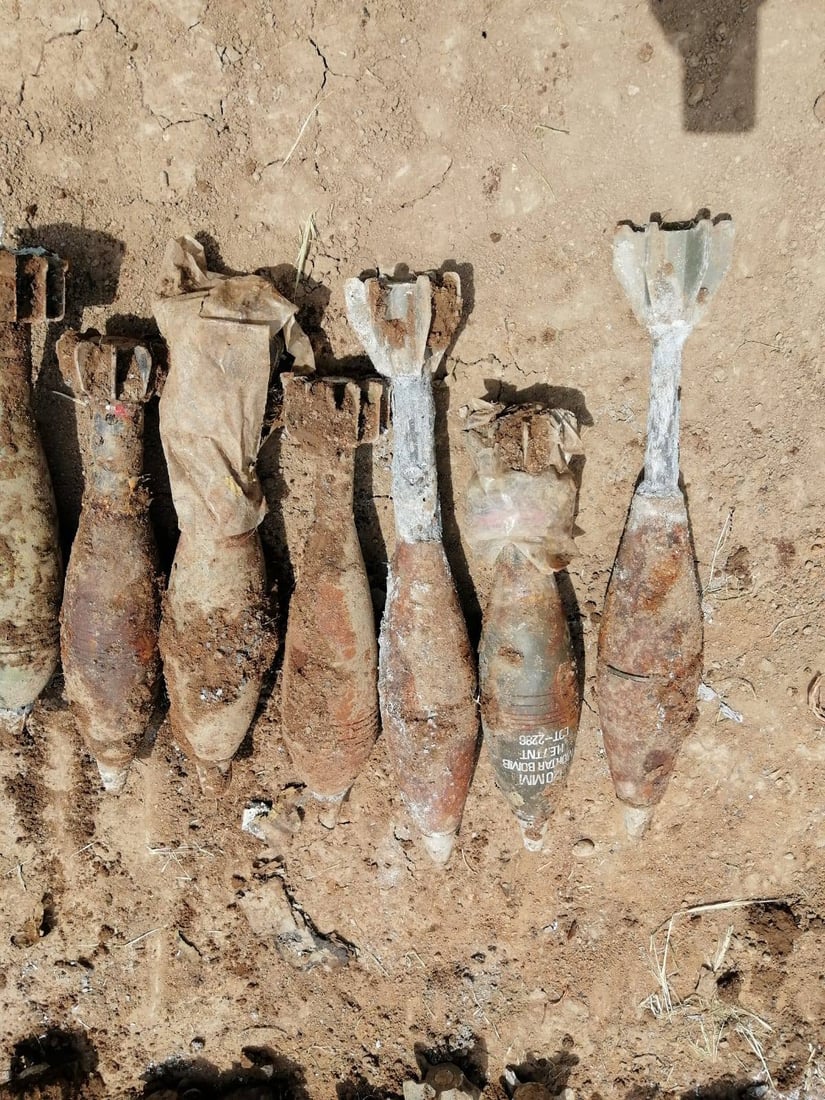 لە هەڵەبجە؛ 18 گولـلە هاوەن لە زەوییەکی نیشتجێبووندا دۆزرایەوە