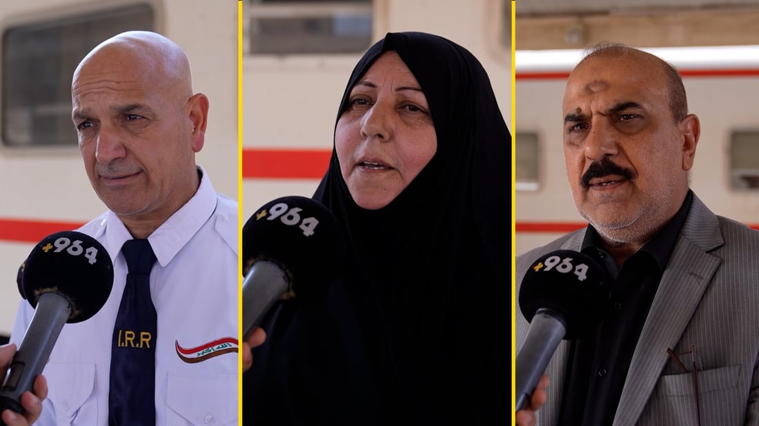 فيديو: السكك الحديدية تستنفر أسطولها لنقل آلاف الزائرين من البصرة إلى كربلاء