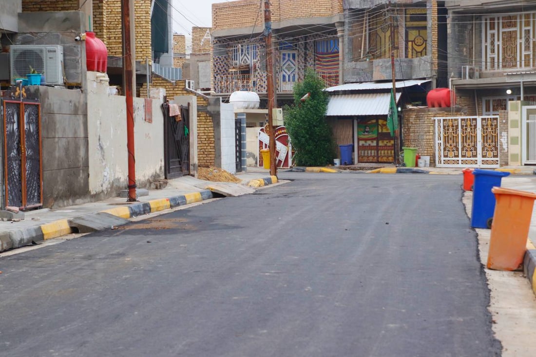 محافظ واسط ينشر صوراً من الجو للعزيزية: تم الإنجاز 100%