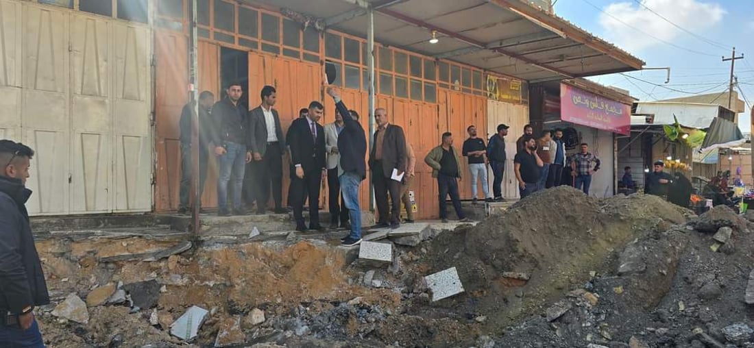 سيكون مسقفاً ومرتباً.. صور من انطلاق أعمال تأهيل سوق البگاگيل الشهير في طويريج